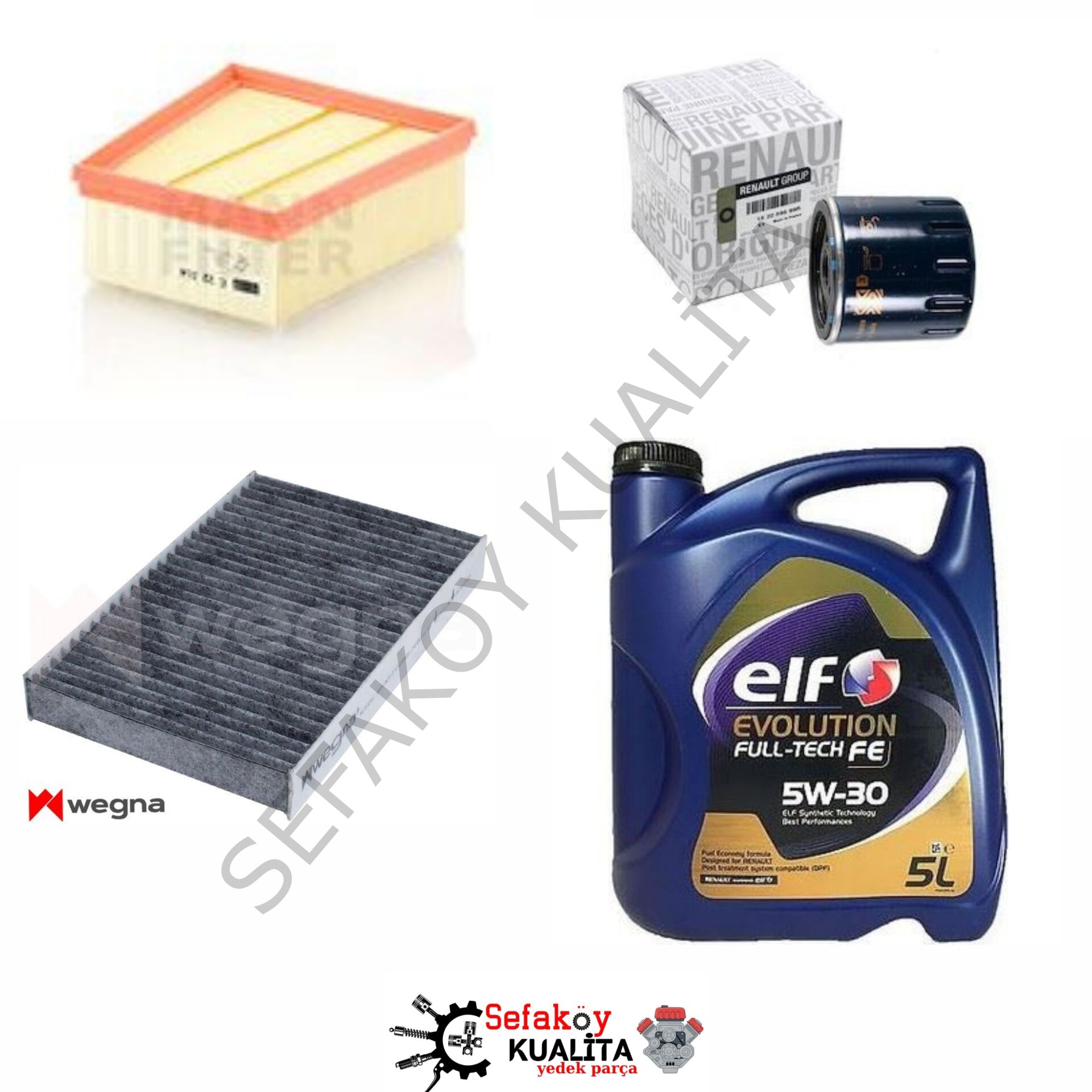 Megane 4 Benzinli Yağ Bakım Seti