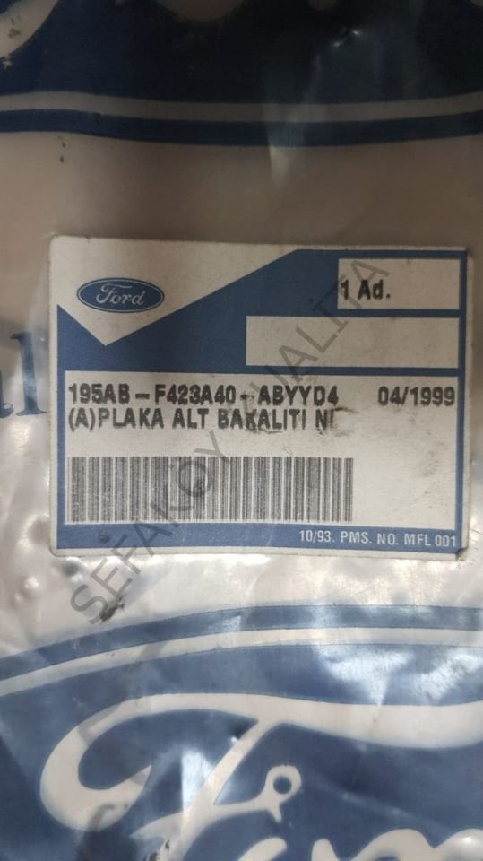 escort 95 sedan arka plaka çerçevesi orjinal sıfır