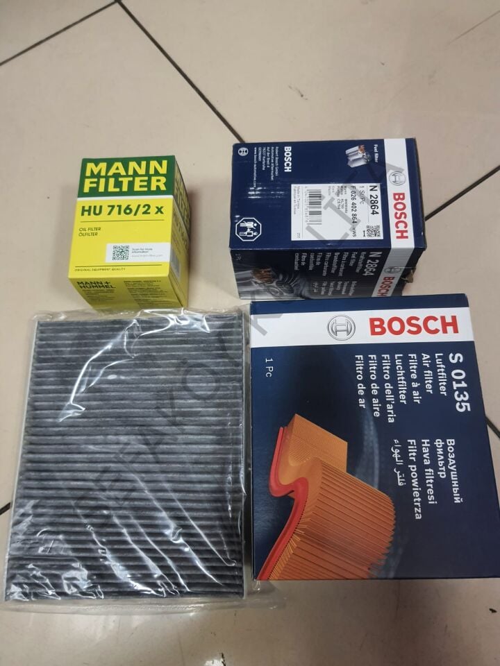 FORD COURIER  2013/2017     YAĞ BAKIMI ,FİLİTRE TAKIM  (HAVA ,YAĞ,POLEN,MAZOT)