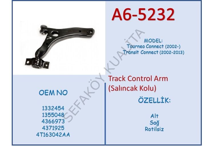 FORD CONNECT  ÖN ALT SALINCAK (TABLA)  SAĞ