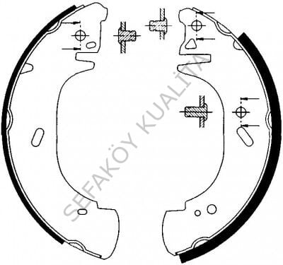 FORD TRANSİT T15 1992-2001 ARKA FREN BALATA TAKIMI