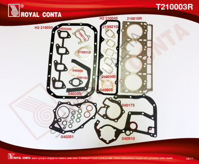 FORD TRANSİT T12 T15 1992-2001   MOTOR TAKIM CONTA   ROYAL  KEÇESİZ