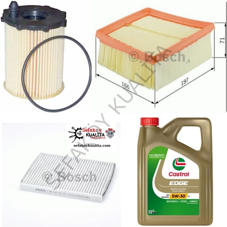 FORD FİESTA  YAĞ BAKIM SETİ 08- BOSCH