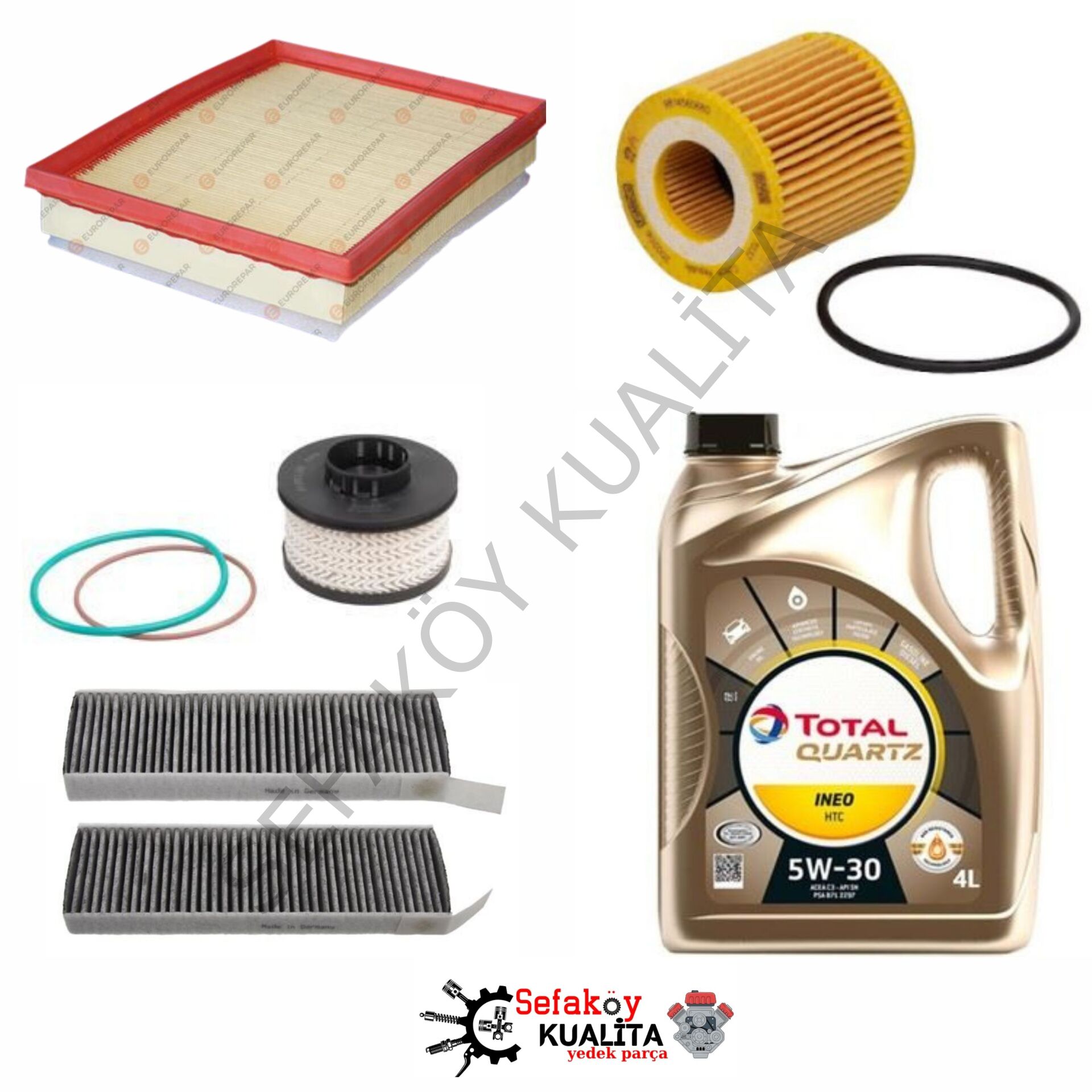 Peugeot 2008 1.5 Bluehdi  Yağ Bakım  Seti