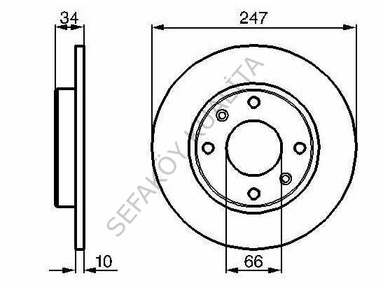 ÖN DİSK PEUGEOT 106 205 306 / CİTROEN SAXO