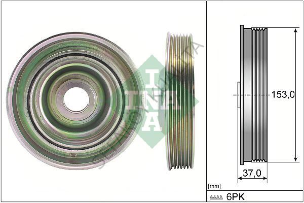 KRANK KASNAGI 6PK (PEUGEOT  307 308 407 508 3008 2.0 HDI / FORD  FOCUS II-III  2.0 TDCI)