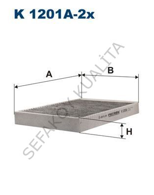 KLIMA FILTRESI KARBONLU ( MERCEDES W221 S SERI ) - FİLTRON