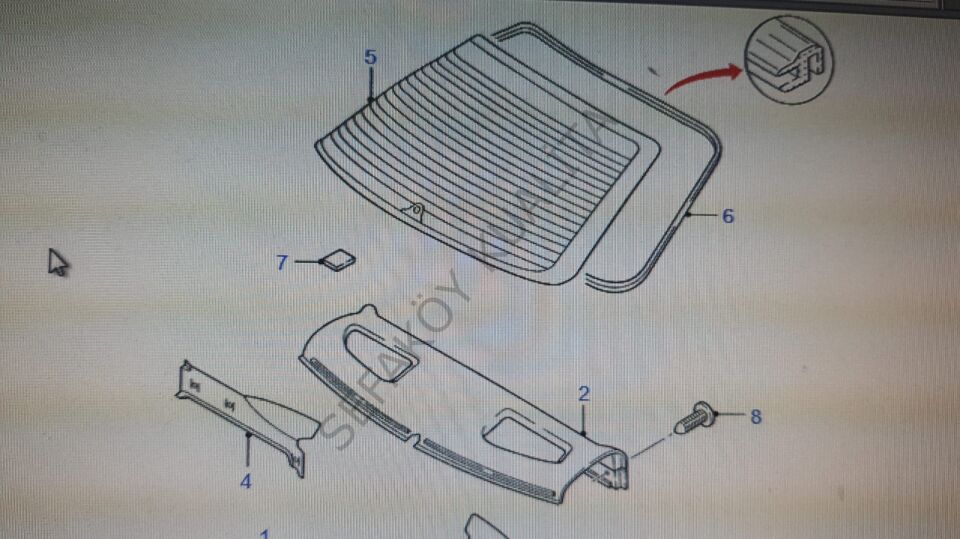 FORD MONDEO  1992/1996   ARKA CAM  (SEDAN)