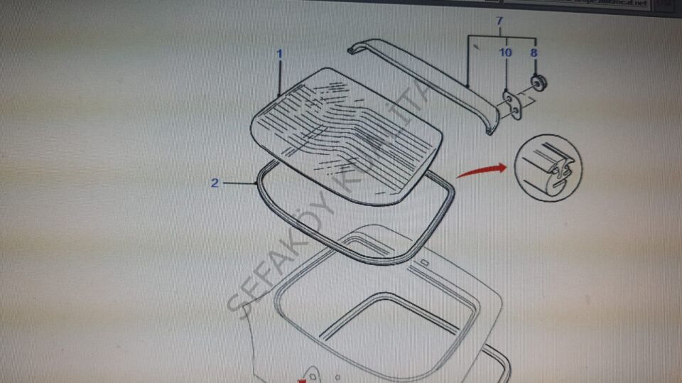FORD FİESTA   1996/2001    ARKA CAM