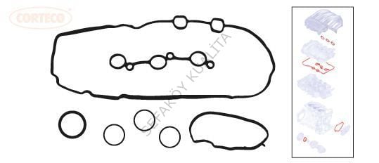 MANIFOLD + UST KAPAK CONTA TAKIMI (PEUGEOT  301 308 T9 208 3008 EB2 C4 CROSSLAND X P17 1.2 VTI)
