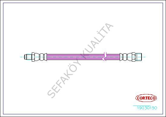 FREN HORTUMU ARKA (MERCEDES  VITO 96-03)