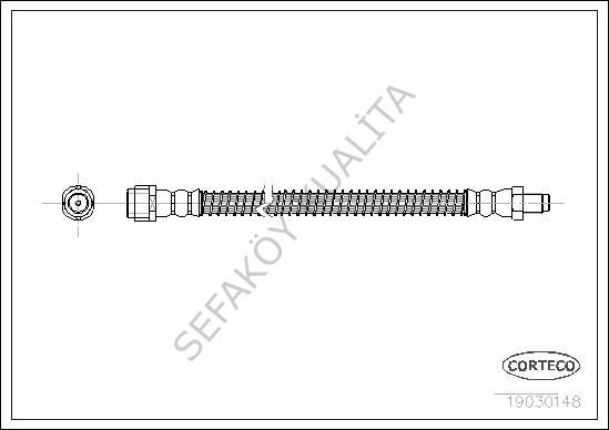 FREN HORTUMU ARKA (MERCEDES  S SERISI (W220) 02-05 / E SERISI (W211) 02-08 / CLS SERISI (C219) 05-10)
