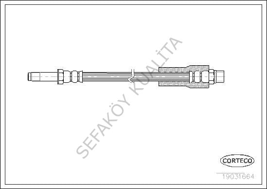 FREN HORTUMU ARKA BMW E39 96/03