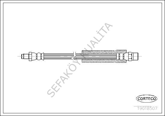 FREN HORTUMU ARKA BMW E60-E61-E63-E64-E65-E66