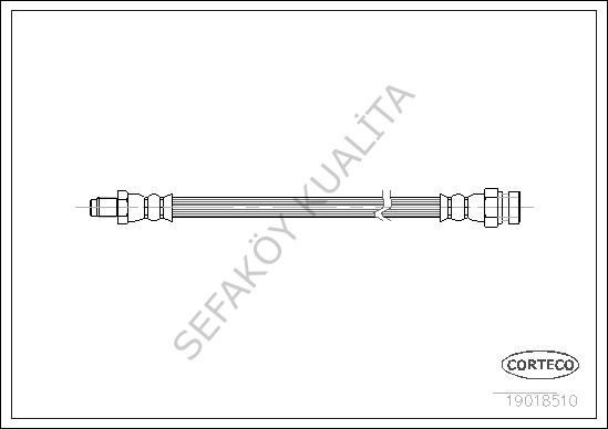 FREN HORTUMU (MERCEDES 124/201/126 ON)